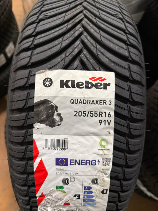 205/55/16-4 stagioni-Kleber-DOT 2025-Nuovo