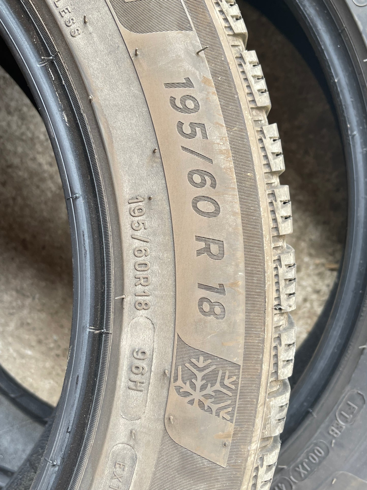 195/60/18 - Invernali - Michelin - DOT 2021 - Usato