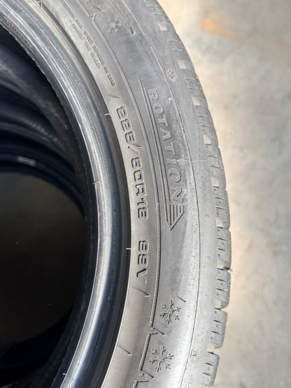 225/50/18 - invernali - Dunlop - DOT 2022 - Nuovi - Demo