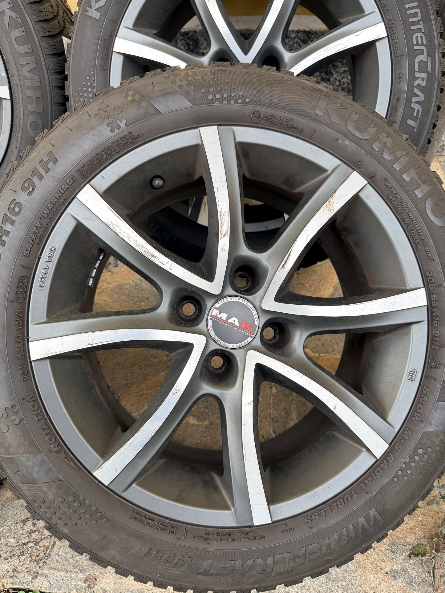 Cerchi + gomme 16” - Peugeot/Opel - MAK - Usato