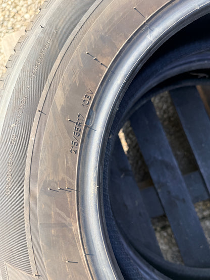 215/65/17 - 4 stagioni - Hankook - DOT 2023 - Usato