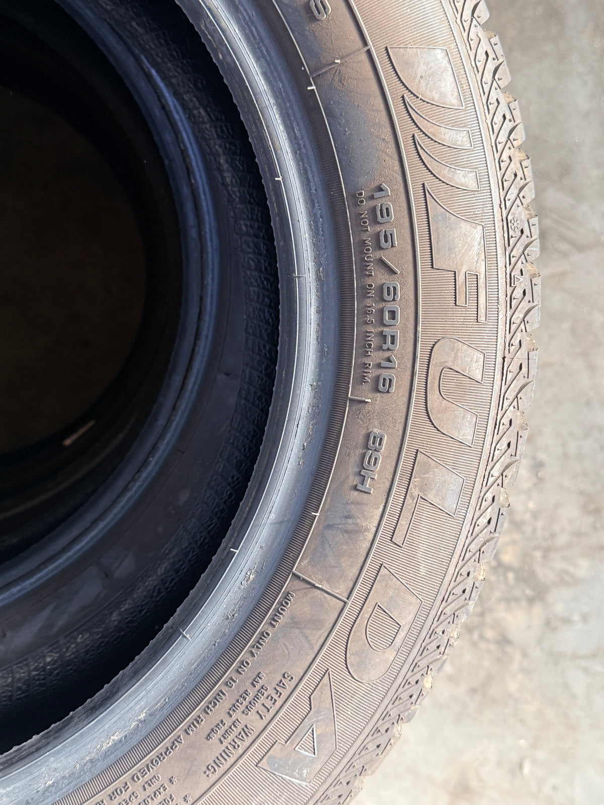 195/60/16-Invernali-Dunlop/Fulda-DOT 2023/2024-Usato
