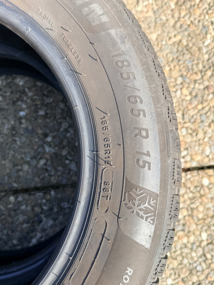 185/65/15 - Invernali - Michelin - DOT 2021 - Usato