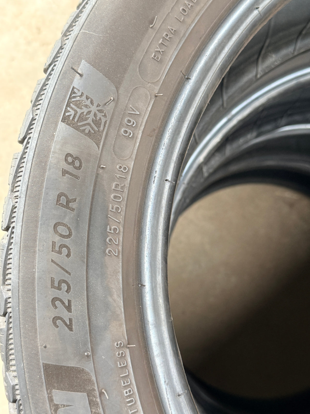 225/50/18 - Invernali - Michelin - DOT 2020 - Usato