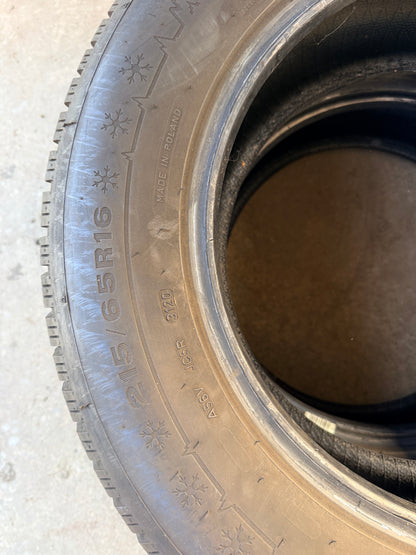 215/65/16 - Invernali - Dunlop - DOT 2020 - Usato