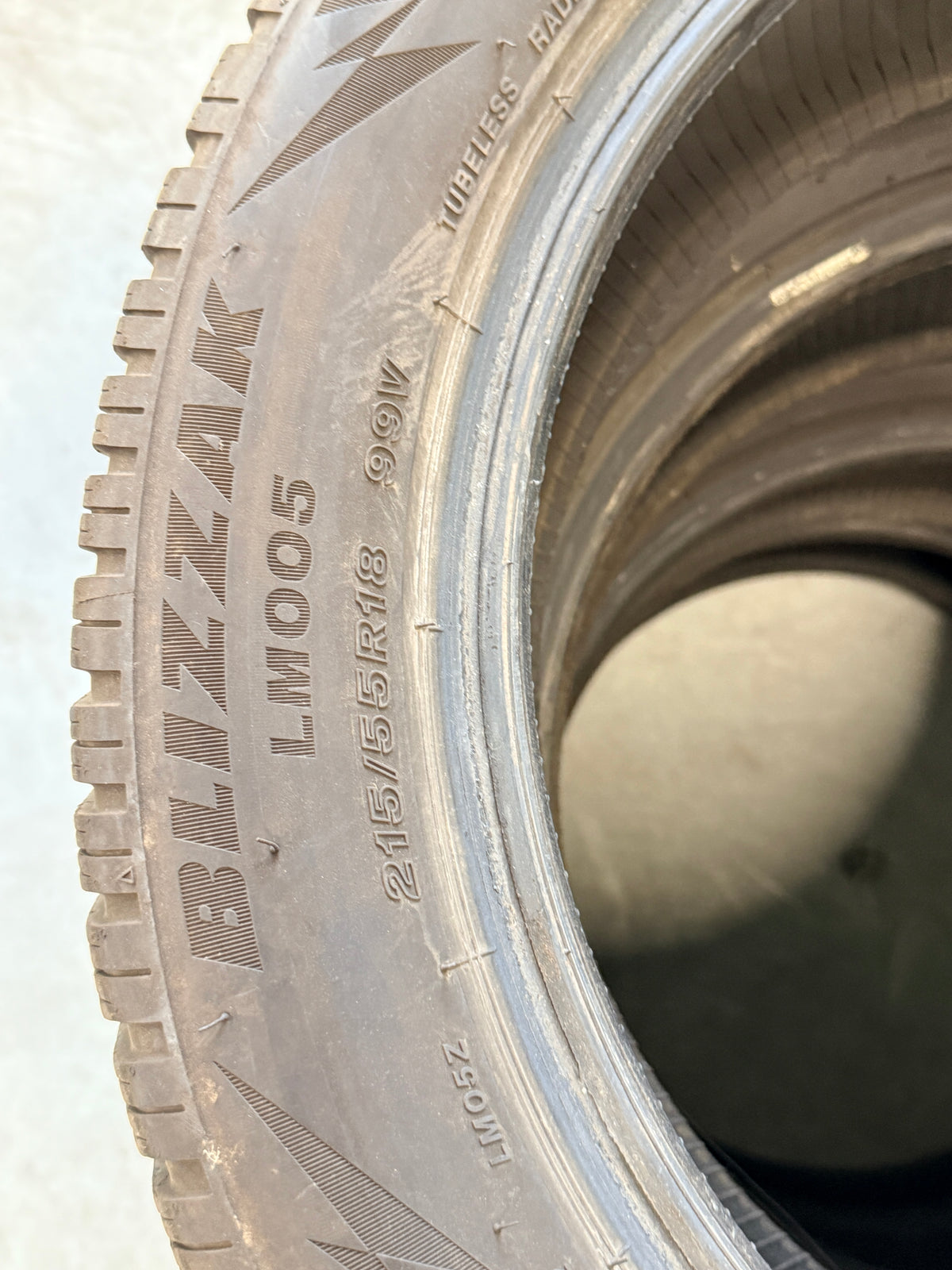 215/55/18 - Invernali - Bridgestone - DOT 2020 - Usato