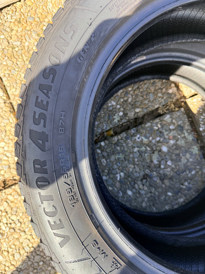 195/55/16 - 4 stagioni - Goodyear - DOT 2020 - Usato