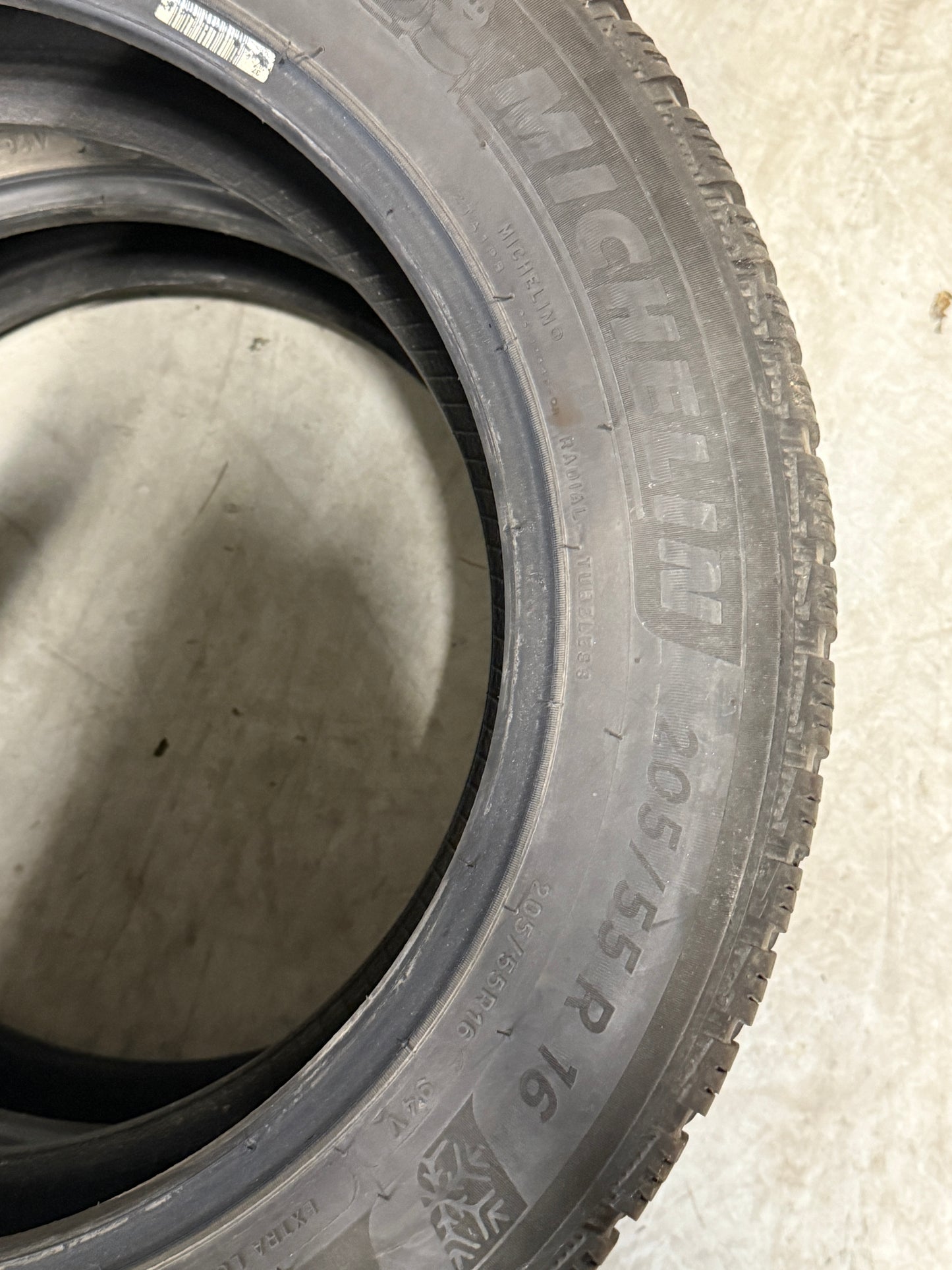 205/55/16-Invernali-Michelin-DOT 2021-Usato