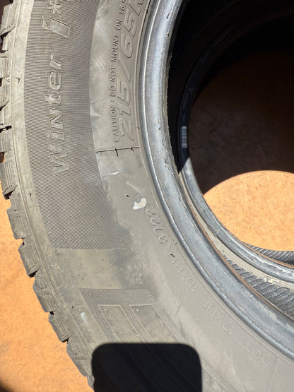 215/65/16C - Invernali - Hankook - DOT 2022 - Usato