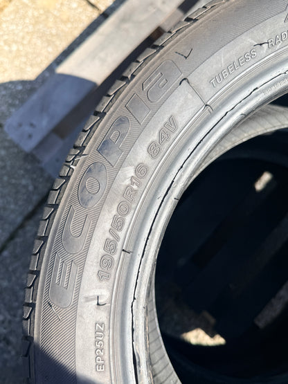 195/50/16 - Estivi - Bridgestone - DOT 2018 - Usato