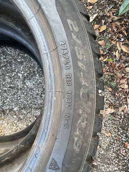 275/40/18 - Invernali - Pirelli RFT - DOT 2017 - Usato