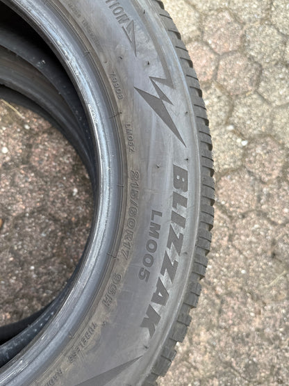 215/60/17 - Invernali - Bridgestone - DOT 2023 - Usato