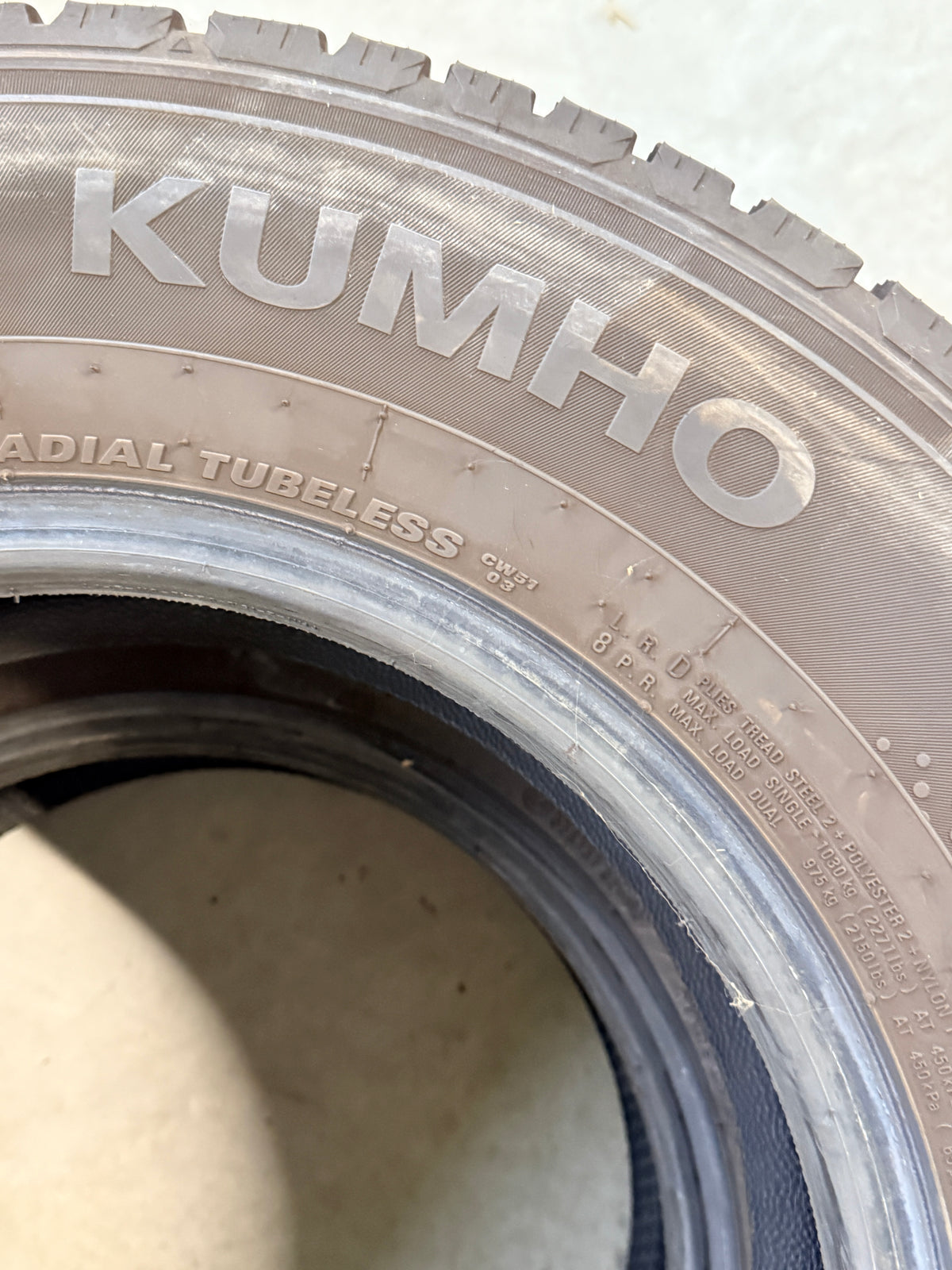 215/70/15C - Invernali - Kumho - DOT 2023 - Usato