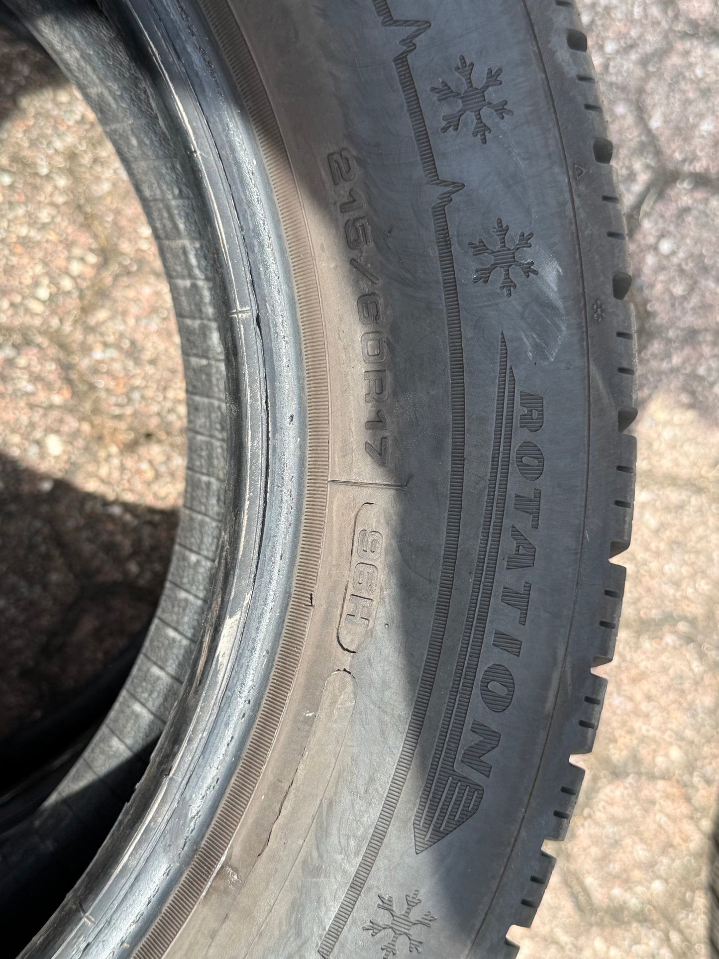 215/60/17 - Invernali - Dunlop - DOT 2022 - Usato