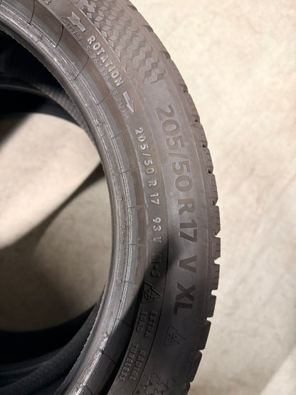 205/50/17- Invernali - Continental - DOT 2022 - Usato