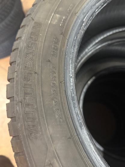 215/55/17 - 4 stagioni - Firestone - DOT 2022 - Usato