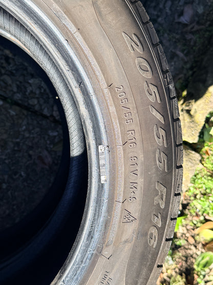 205/55/16 - 4 stagioni - Pirelli - DOT 2021 - Usato