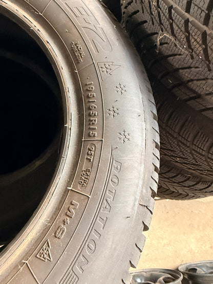 195/65/15-Invernali-Dunlop-DOT 2023-Usato