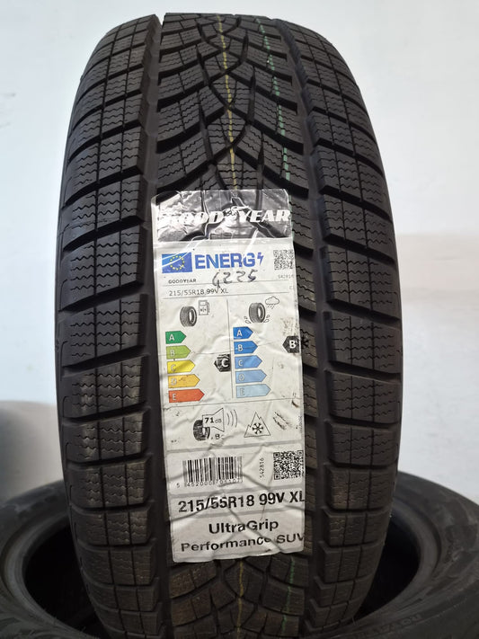 215/55/18 - Invernali - Goodyear - DOT 2025 - Nuovo